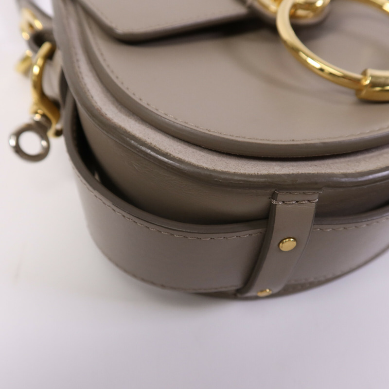 Chloe 牛皮皮革Tess Small金扣手挽肩背兩用袋-11