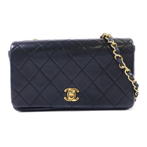 CHANEL 牛皮皮革Chain Shoulder Bag金扣鏈帶肩背袋