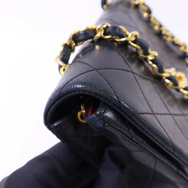 CHANEL 牛皮皮革Chain Shoulder Bag金扣鏈帶肩背袋-18