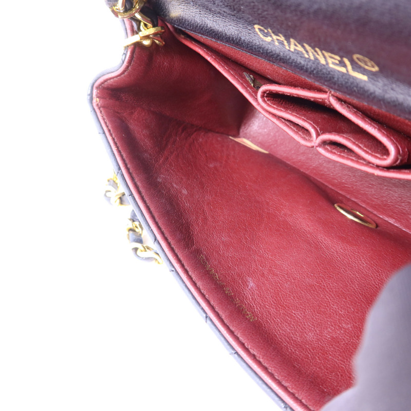 CHANEL 牛皮皮革Chain Shoulder Bag金扣鏈帶肩背袋-21