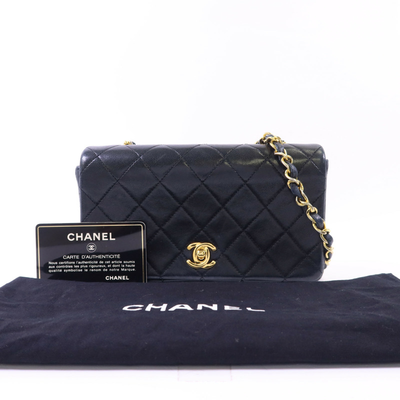 CHANEL 牛皮皮革Chain Shoulder Bag金扣鏈帶肩背袋-22