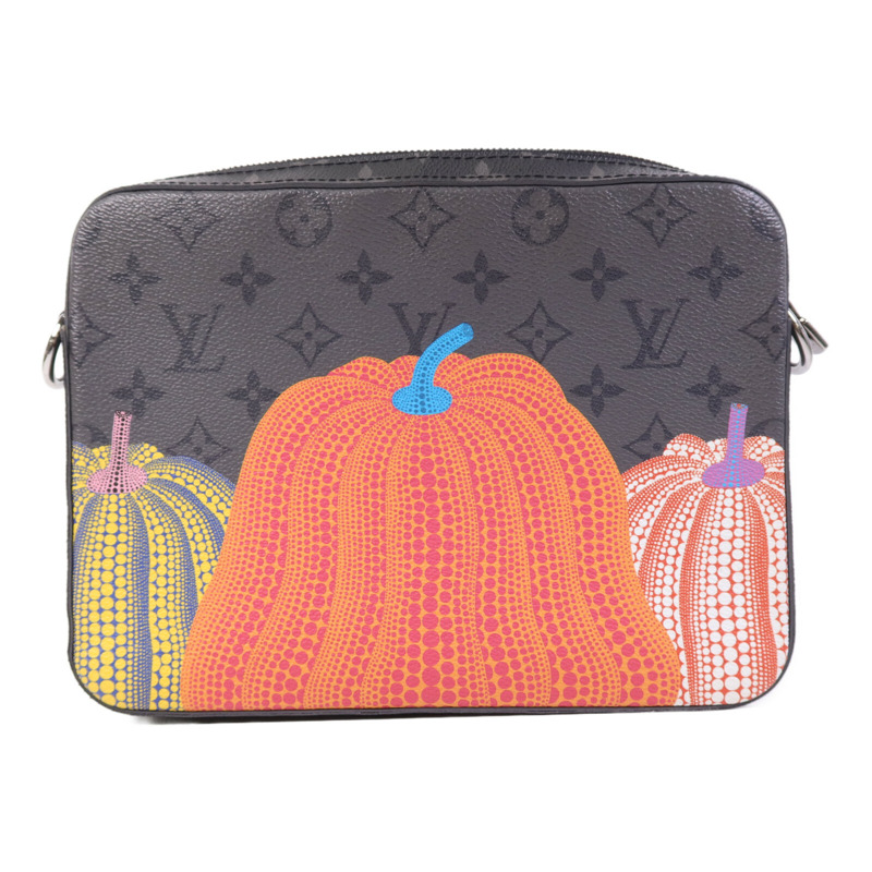 LOUIS VUITTON Monogram Eclipse YK x Trio Messenger銀扣肩背袋-2