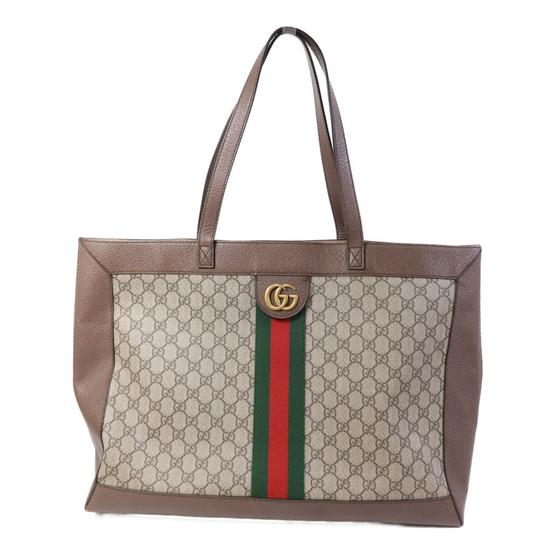 GUCCI 塗層帆布Ophidia Tote Bag金扣手挽袋-0