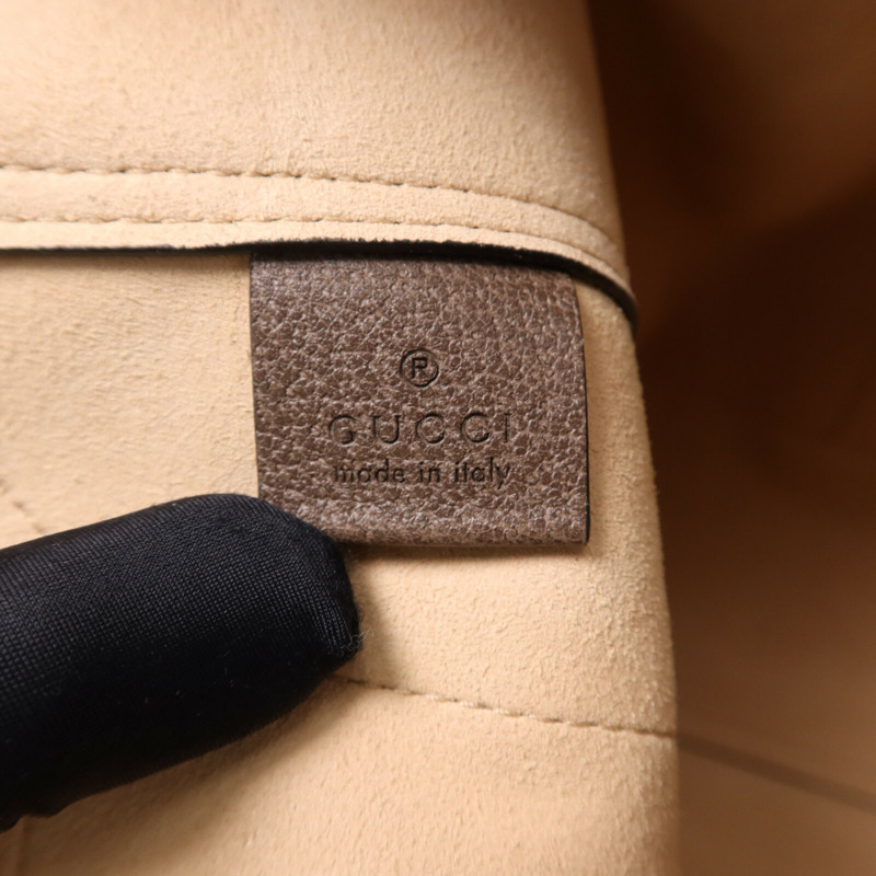 GUCCI 塗層帆布Ophidia Tote Bag金扣手挽袋-5