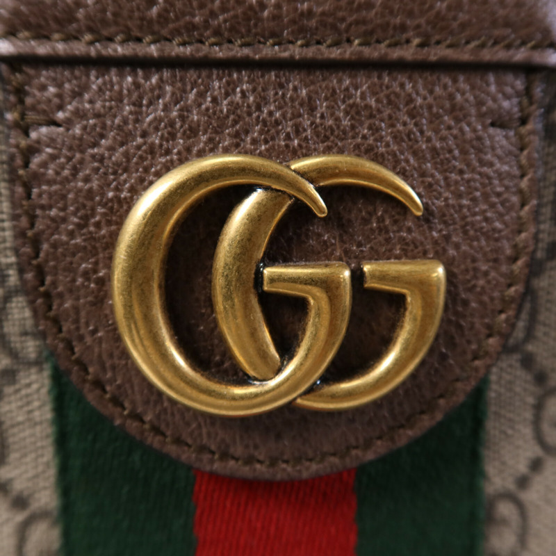 GUCCI 塗層帆布Ophidia Tote Bag金扣手挽袋-6
