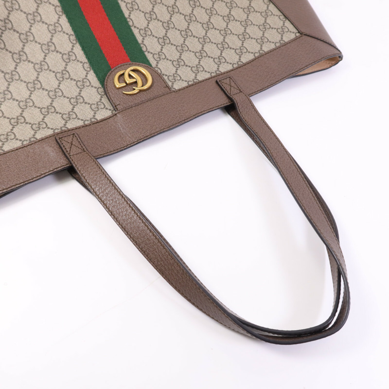 GUCCI 塗層帆布Ophidia Tote Bag金扣手挽袋-8