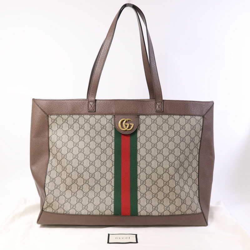 GUCCI 塗層帆布Ophidia Tote Bag金扣手挽袋-9