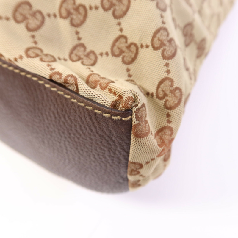 GUCCI 帆布Tote Bag銀扣手挽袋-8
