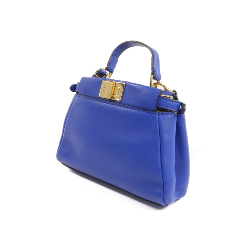 FENDI 牛皮皮革Micro Peekaboo金扣手挽肩背兩用袋-1