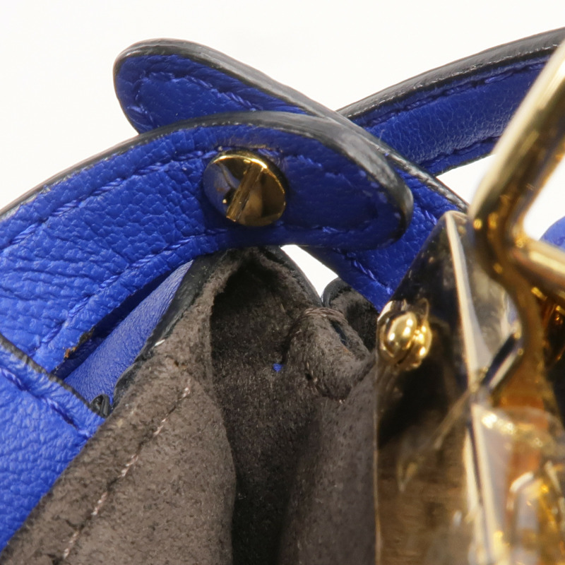 FENDI 牛皮皮革Micro Peekaboo金扣手挽肩背兩用袋-16