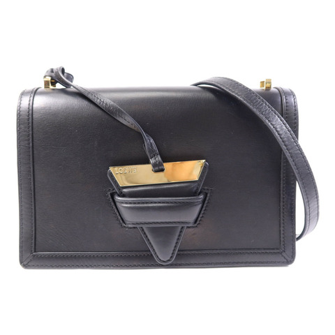 LOEWE 牛皮皮革Shoulder Bag金扣肩背袋