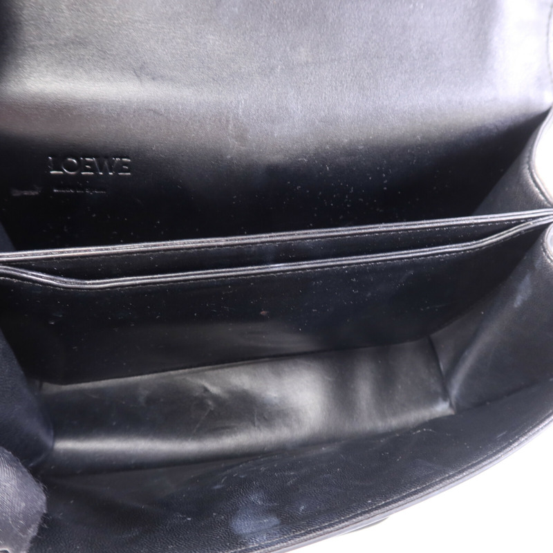 LOEWE 牛皮皮革Shoulder Bag金扣肩背袋-4