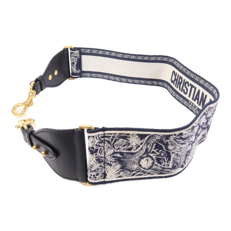 Dior 帆布Shoulder Strap金扣肩帶-1