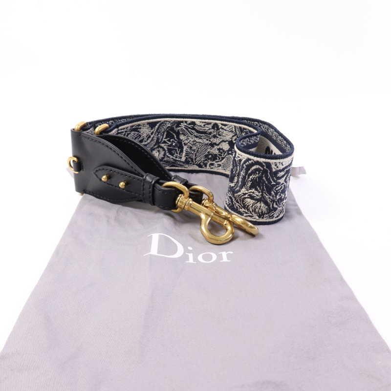 Dior 帆布Shoulder Strap金扣肩帶-5