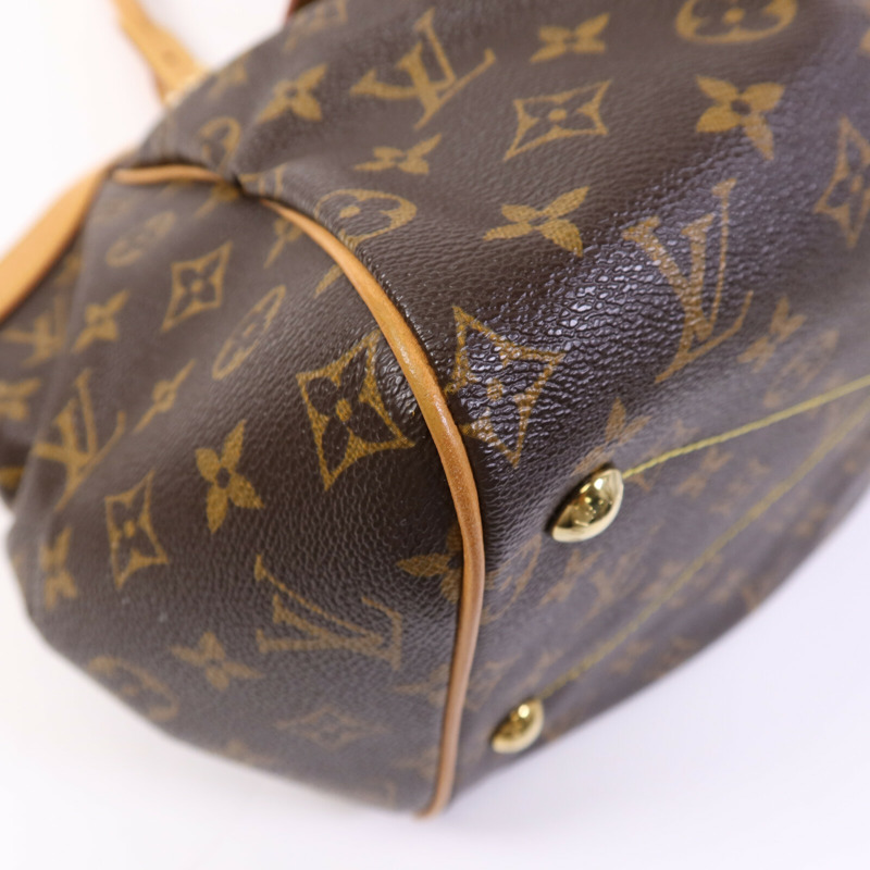 LOUIS VUITTON Monogram Tivoli GM金扣肩背袋-11