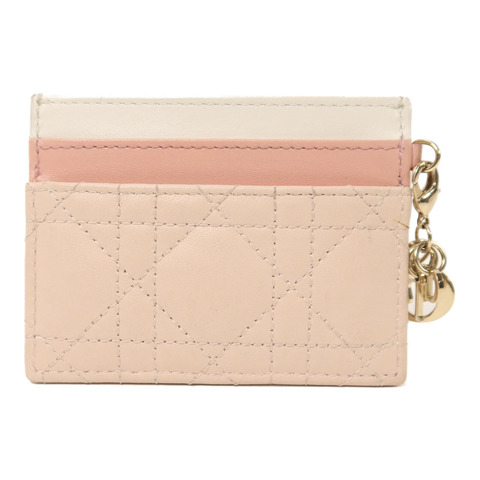 Dior 羊皮皮革Card Case銀扣卡片套
