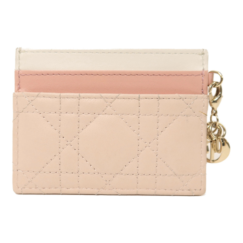 Dior 羊皮皮革Card Case銀扣卡片套-0