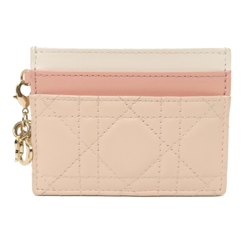 Dior 羊皮皮革Card Case銀扣卡片套-1