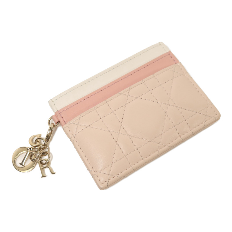 Dior 羊皮皮革Card Case銀扣卡片套-3