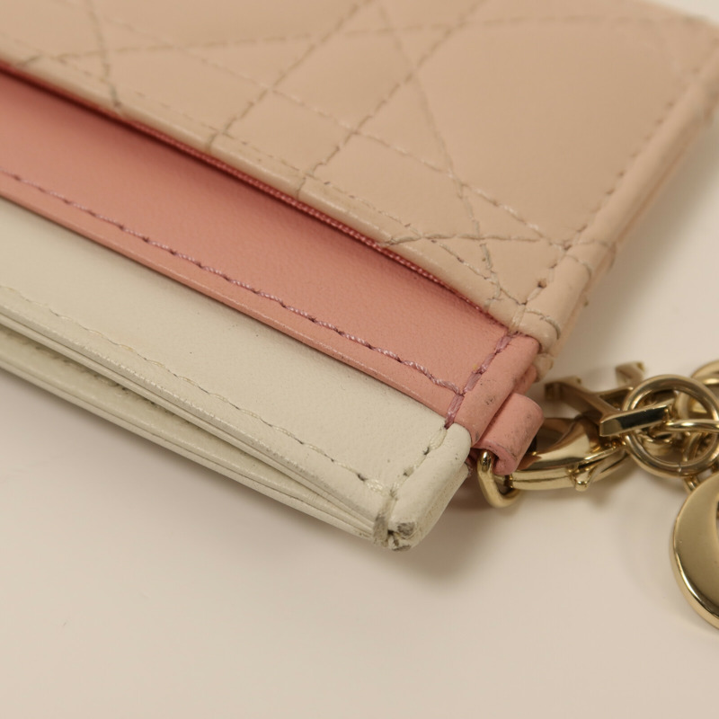 Dior 羊皮皮革Card Case銀扣卡片套-10