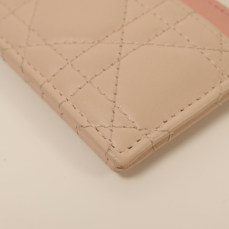 Dior 羊皮皮革Card Case銀扣卡片套-12