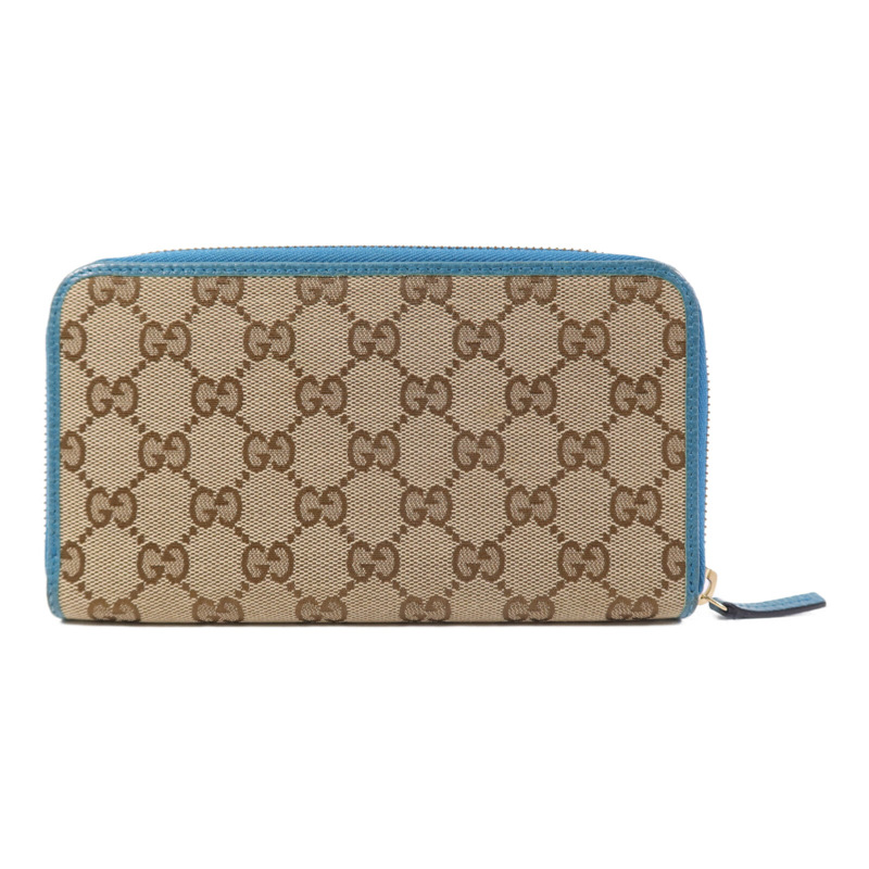 GUCCI 帆布Long Wallet金扣長錢包-1