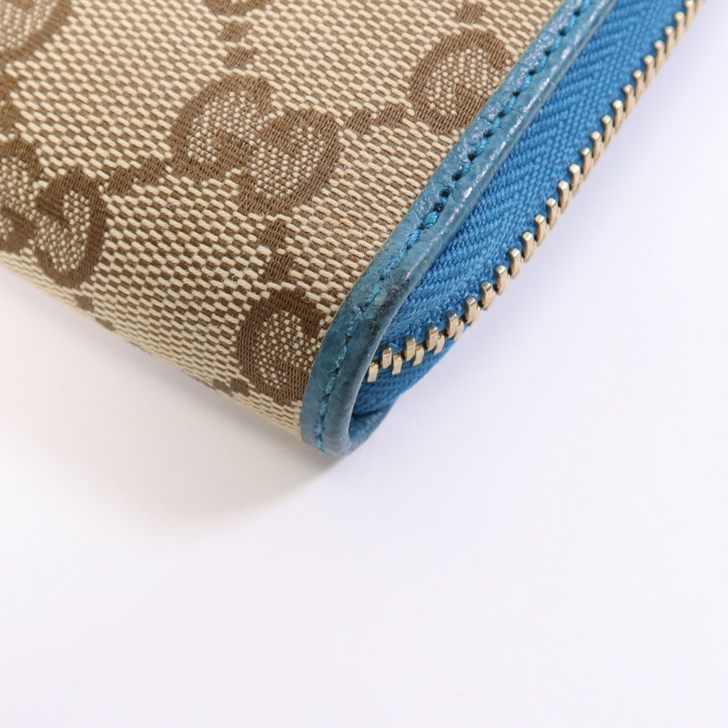 GUCCI 帆布Long Wallet金扣長錢包-9