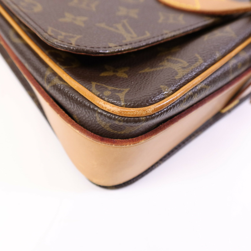 LOUIS VUITTON Monogram Cartouchiere GM金扣肩背袋-10