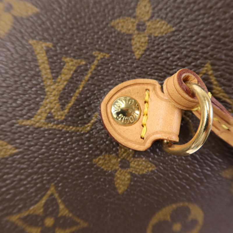 LOUIS VUITTON Monogram Neverfull GM金扣手挽袋-6