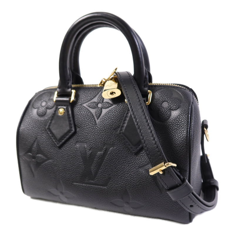 LOUIS VUITTON Monogram Empreinte Speedy Bandouliere 20金扣手挽肩背兩用袋-2