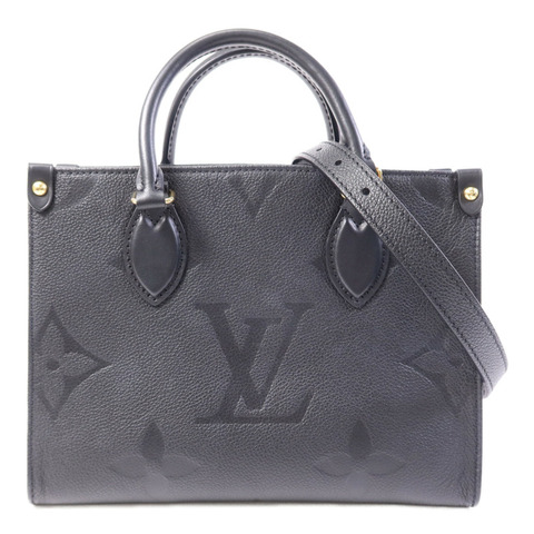 LOUIS VUITTON Monogram Empreinte OnTheGo PM金扣手挽肩背兩用袋