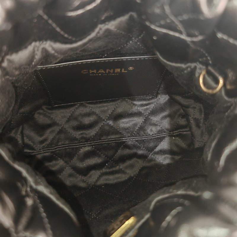 Chanel 22bag mini 黑金 芯片款-5
