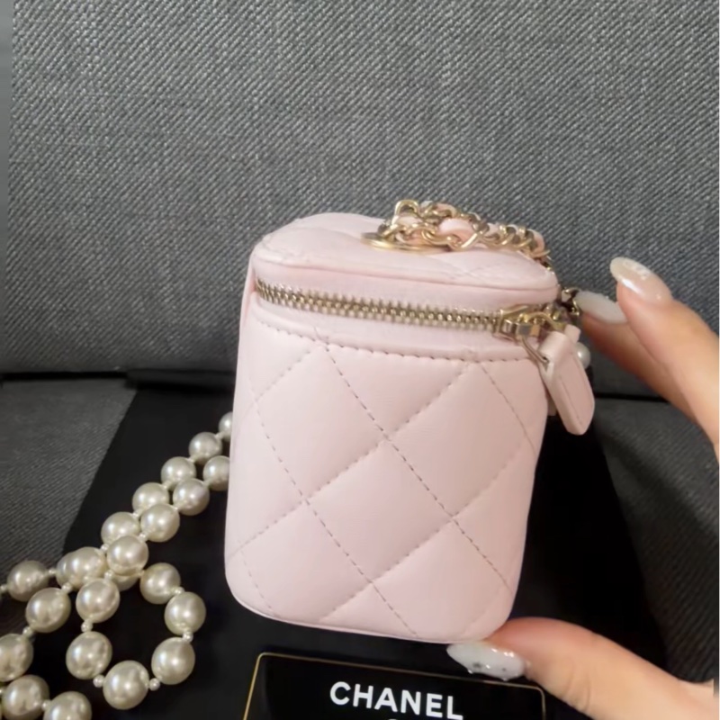 【98% 新✨ 全網最低價】Chanel 珍珠淡粉色盒子包-5