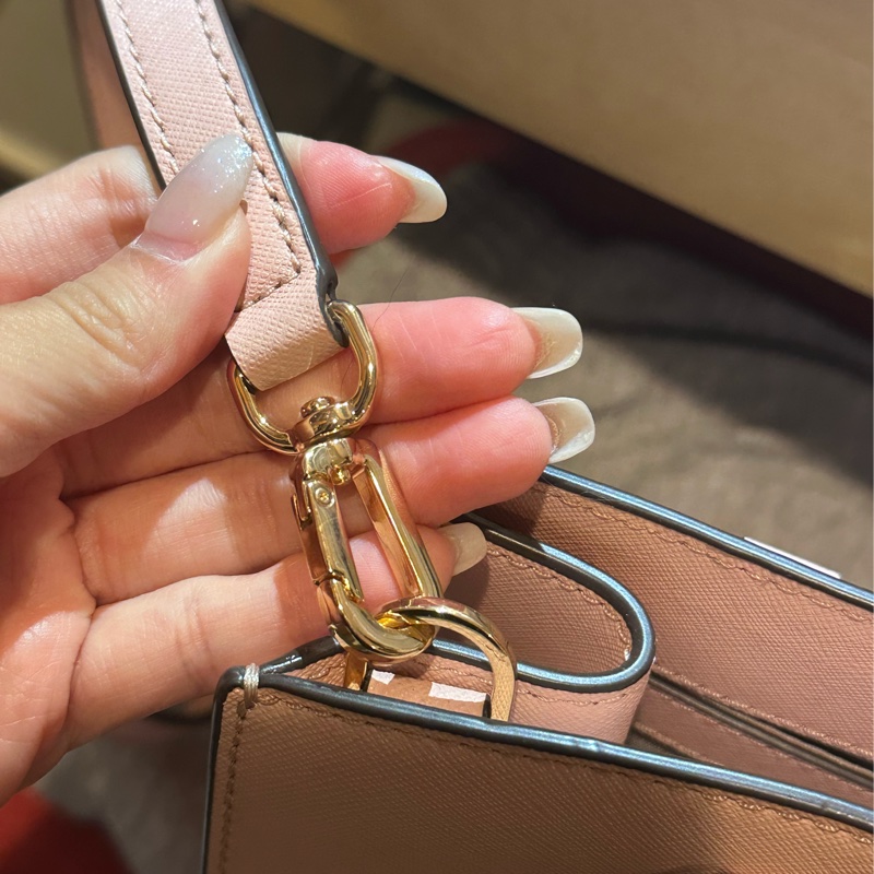 Tory Burch粉色手提包可斜背-20