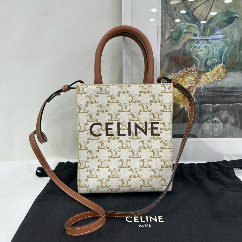 CELINE賽琳 Cabas 經典滿印老花琴譜包 22年編碼-0