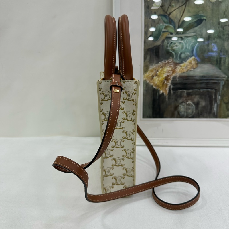 CELINE賽琳 Cabas 經典滿印老花琴譜包 22年編碼-3