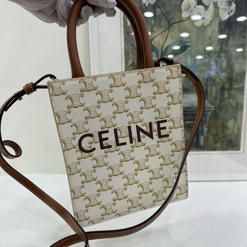 CELINE賽琳 Cabas 經典滿印老花琴譜包 22年編碼-5