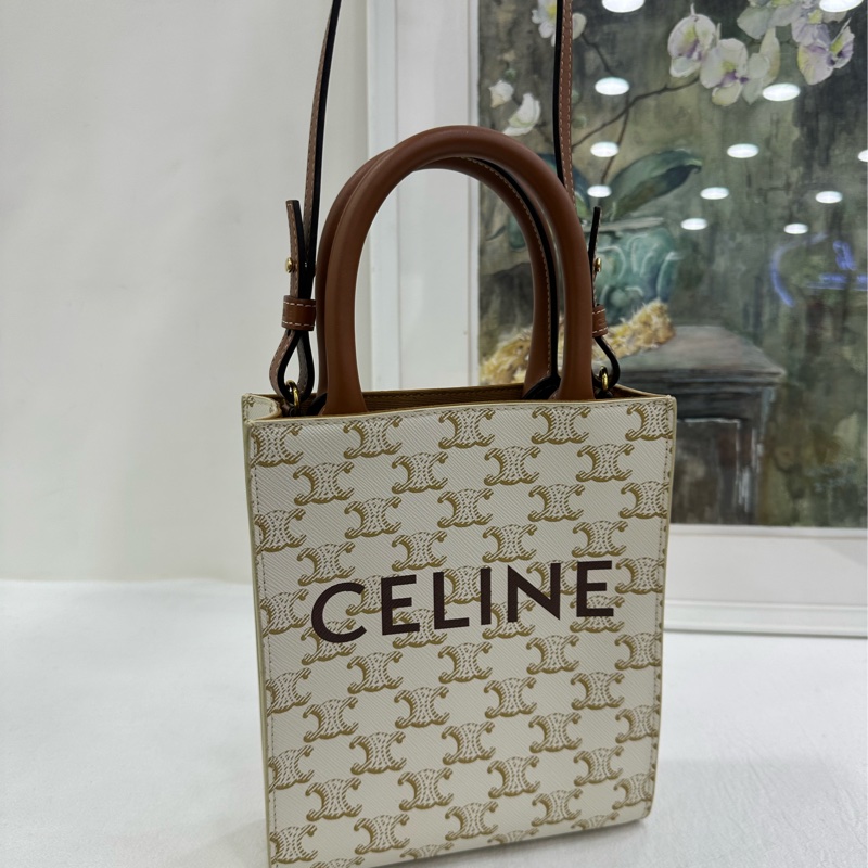 CELINE賽琳 Cabas 經典滿印老花琴譜包 22年編碼-7