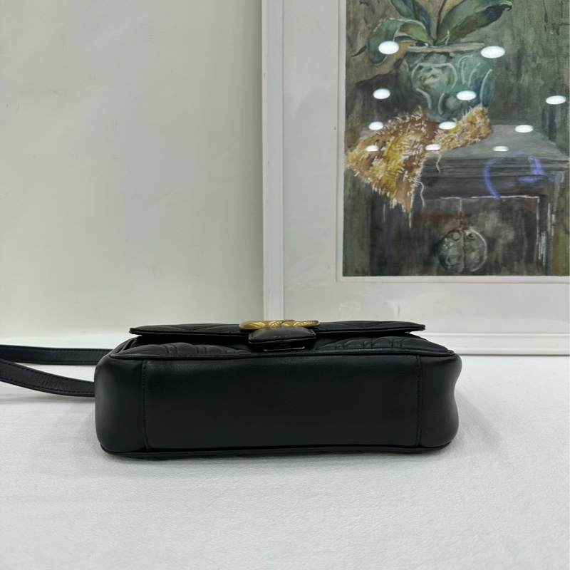 Gucci 古馳 marmont 馬蒙22，黑金成色很好，黑標024-5