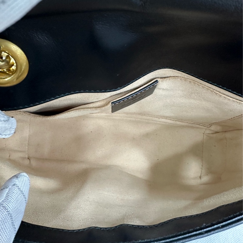 Gucci 古馳 marmont 馬蒙22，黑金成色很好，黑標024-9