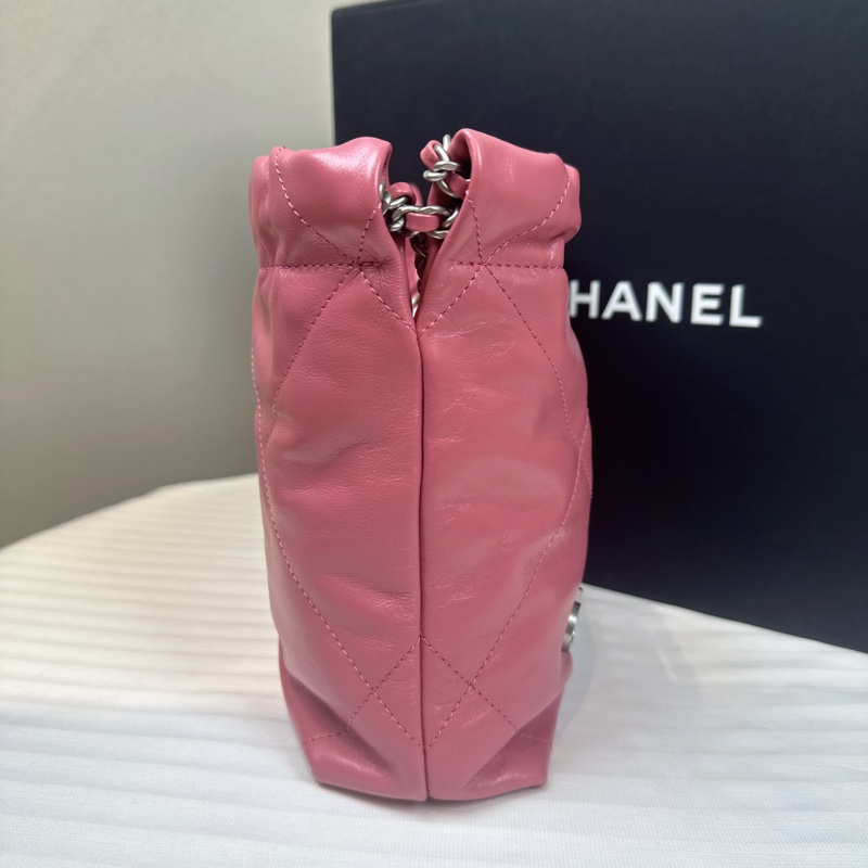 香奈兒/Chanel 22 Mini 粉色斜背hobo包 20x6x19cm-3