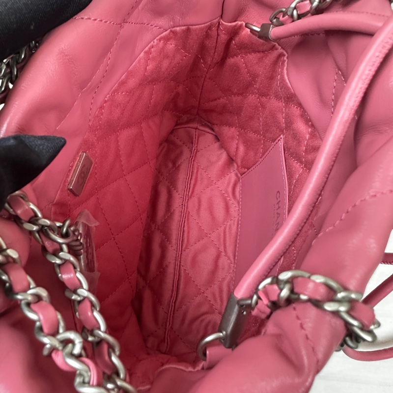 香奈兒/Chanel 22 Mini 粉色斜背hobo包 20x6x19cm-7