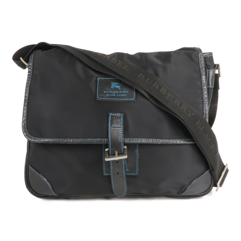 BURBERRY 尼龍Shouldere Bag銀扣肩背袋-0