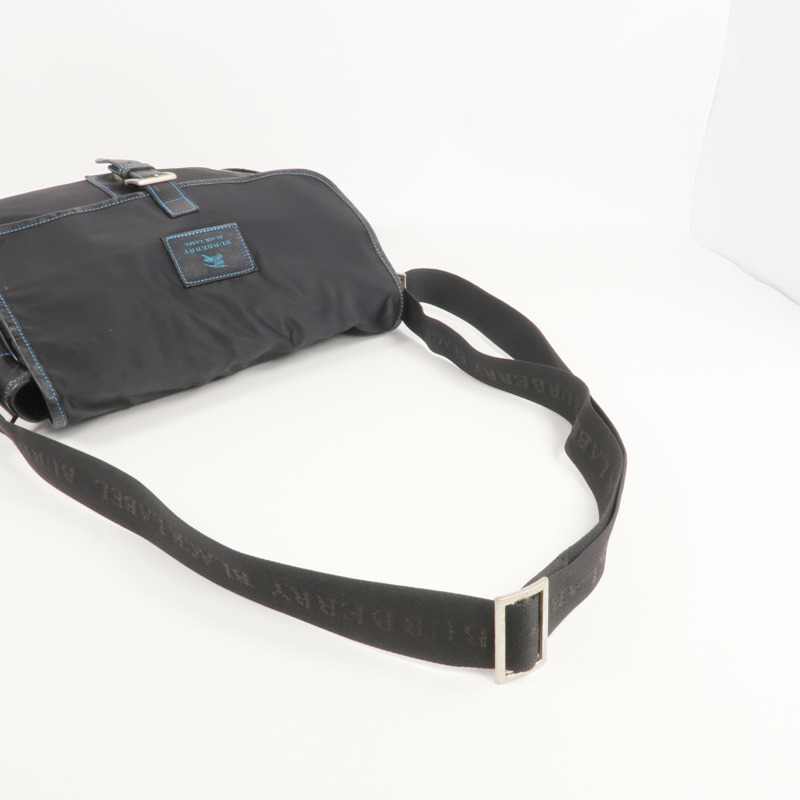 BURBERRY 尼龍Shouldere Bag銀扣肩背袋-7