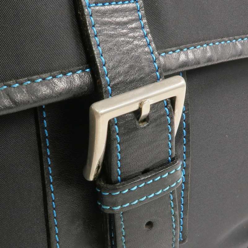 BURBERRY 尼龍Shouldere Bag銀扣肩背袋-12