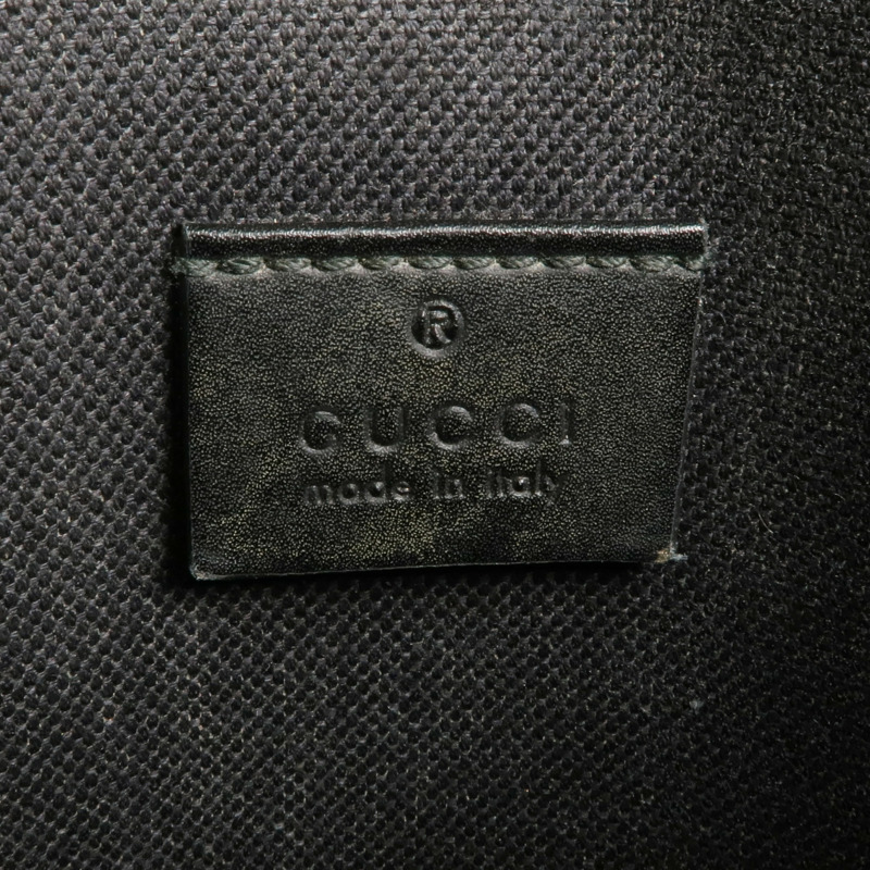 GUCCI 塗層帆布GG Supreme Messenger銀扣肩背袋-5