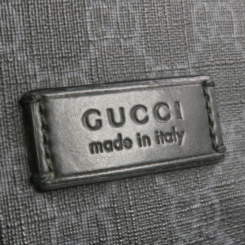 GUCCI 塗層帆布GG Supreme Messenger銀扣肩背袋-7