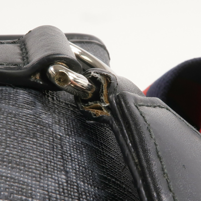 GUCCI 塗層帆布GG Supreme Messenger銀扣肩背袋-15