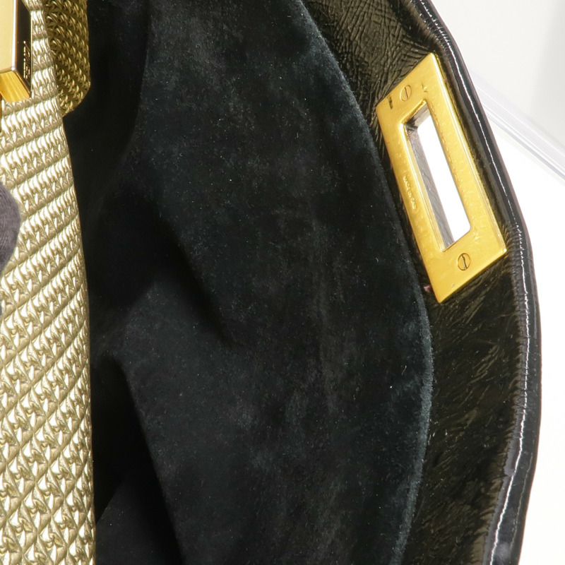 FENDI 漆皮皮革Peekaboo Satchel Bag手挽肩背兩用袋-5