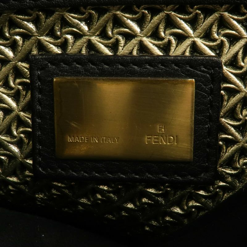 FENDI 漆皮皮革Peekaboo Satchel Bag手挽肩背兩用袋-6